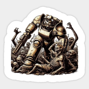 Brotherhood of steel eliminate ghoul Sticker